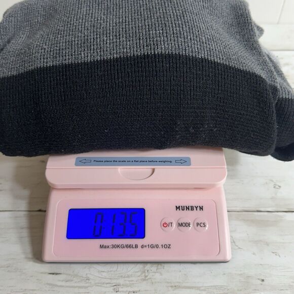 Vince Camuto Waffle Stitched Colorblocked Sweater Womens Large White Grey Black - Picture 12 of 13